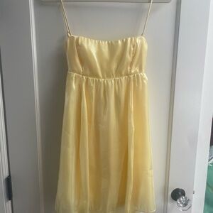 Lucy in the Sky Yellow Backless Dress